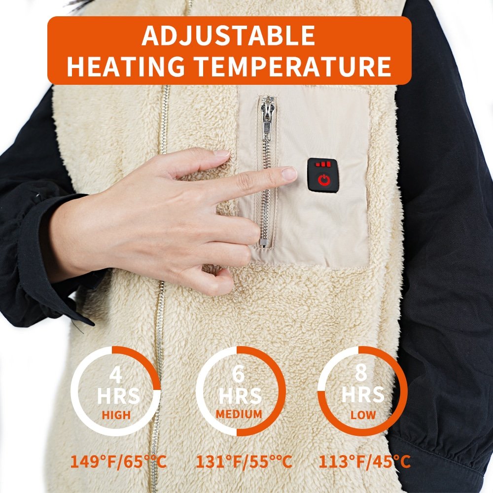 Ensure personalized warmth and comfort with our adjustable temperature control system for OEM heated vests. Designed for multi-zone battery-heated apparel, this system allows users to select the optimal heat level for different weather conditions and activities, providing safe, reliable, and energy-efficient warmth.