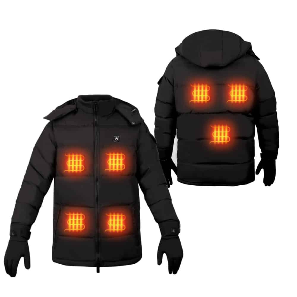 Heated Work Jacket for Outdoor Workers with Full-Body Heating in Extreme Cold