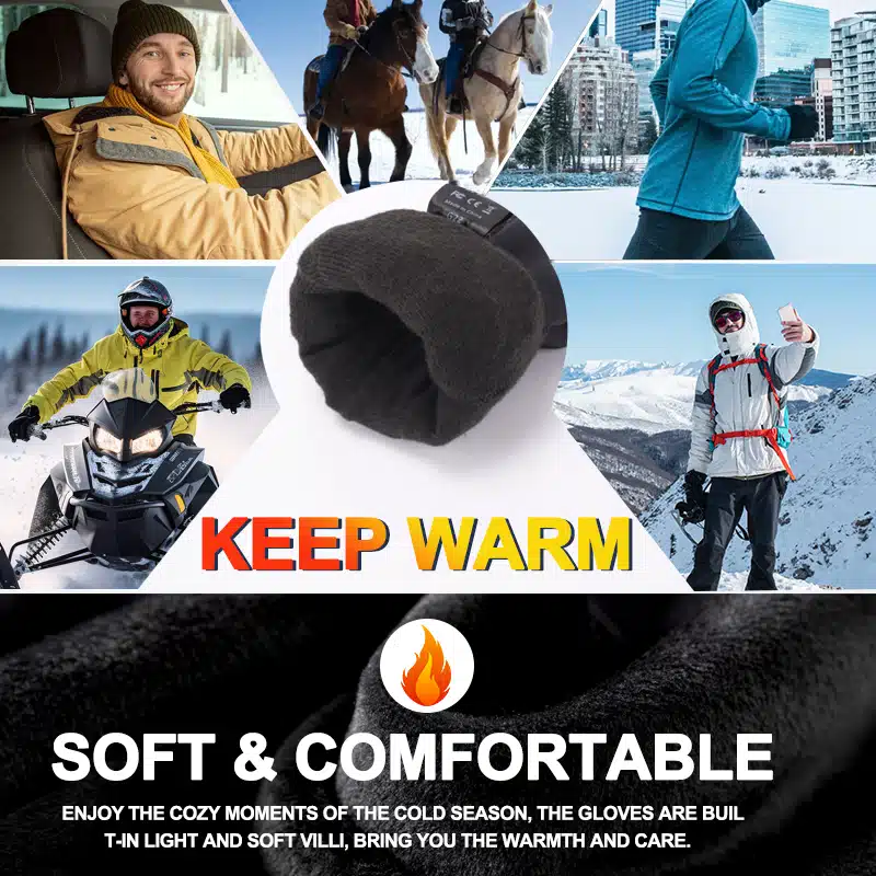 Our OEM heated gloves are specially designed for outdoor winter activities, combining advanced heating technology with a soft and comfortable fit. Powered by rechargeable lithium batteries, these battery heated gloves provide consistent warmth across the fingers and back of the hand, ensuring reliable protection in cold and extreme weather conditions.
