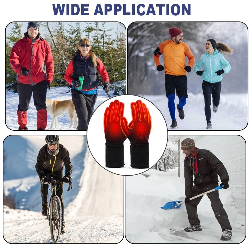 Heated gloves and heated mittens are designed for a wide range of winter activities, providing reliable warmth and comfort in extreme cold conditions. Ideal for skiing, snowboarding, hiking, camping, hunting, fishing, motorcycle riding, cycling, and outdoor work