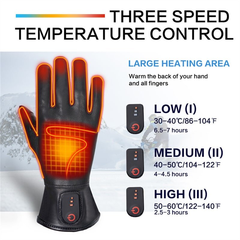 Close-up of the safety certification labels (CE, SGS) on the Dr.Warm G45 gloves, emphasizing product safety and quality assurance.