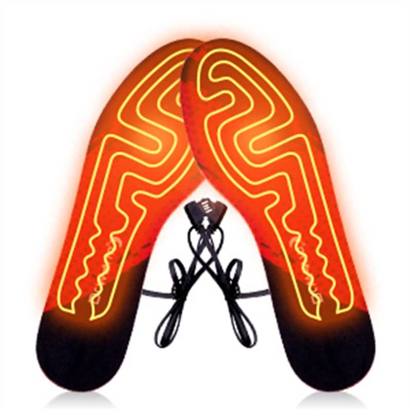 Digital display or graphic showing the Dr.warm heated insoles capable of reaching a maximum heat of 158 degrees Fahrenheit.