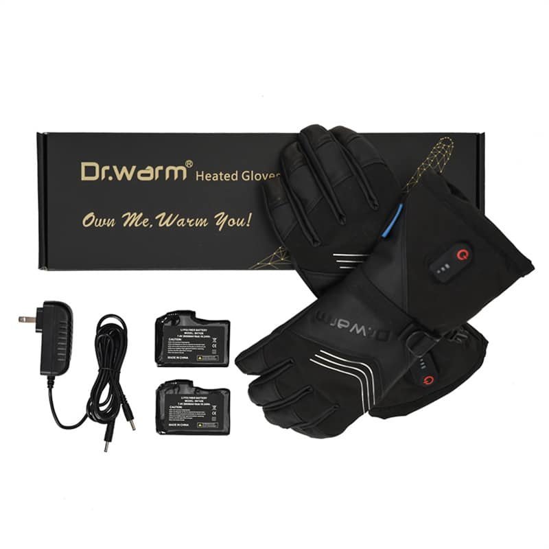 Image representing the customization and bulk manufacturing process for Dr.Warm leather heated gloves, targeting retailers and brands.