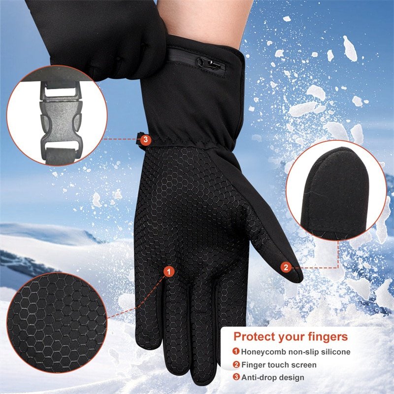Image representing the customization process for thin heated gloves, showing fabric swatches or technical specifications for business clients.