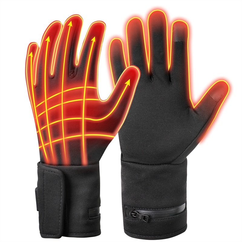 Dr.Warm G43 thin heated gloves shown as a durable, long-term gear investment, being recharged and repacked for repeated winter outings.
