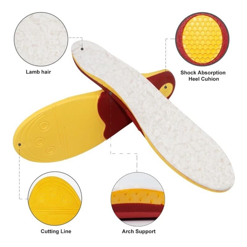 Removable rechargeable battery pack and charging cable for the winter outdoor heated insoles.