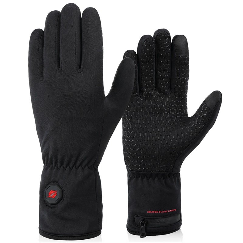 Premium product shot of Dr.Warm USB electric heated gloves, highlighting robust construction, the integrated USB port, and a design suited for harsh outdoor use.