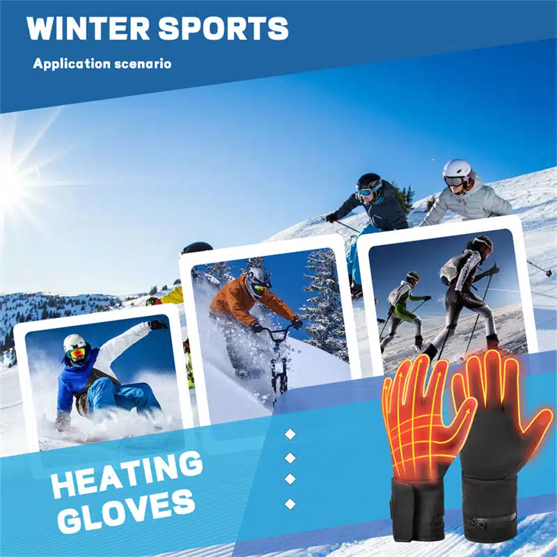 The slim profile of Dr.Warm G43 heated gloves is highlighted, showing how they fit closely to the hand without bulk, ideal under other gloves or for precise movement.