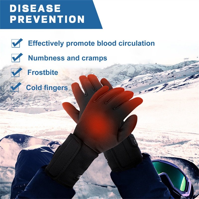 A clean, gender-neutral product shot of the Dr.Warm G43 gloves, representing its suitability for both men and women with all key features visible.