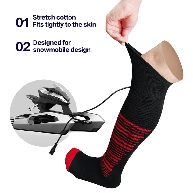 CE and RoHs Certified Motorcycle Heated Socks from Safety Tested Wholesale Factory
