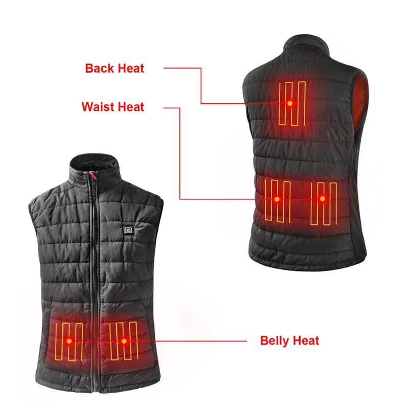 Custom Heated Vest Mid Layer USB Powered for Layering System Winter Gear Factory ODM