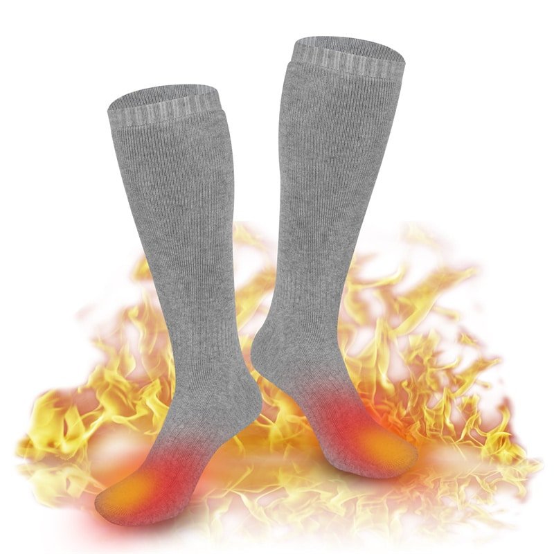 Custom Pattern Heated Socks 3.7V 2200mAh Battery for Outdoor Sports Ski Riding Climbing Factory ODM