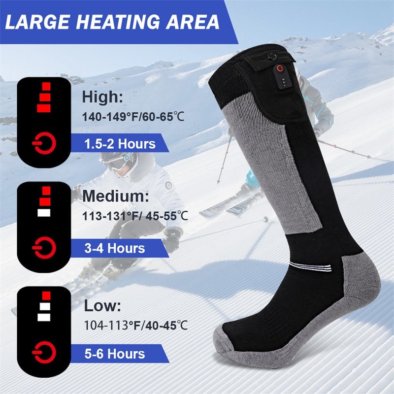 Soft and Warm Full Cotton Heated Socks for Everyday Use Unisex Gift Option from Factory Price