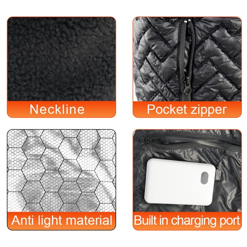 Heated Jacket Model VM05 14 Days Delivery Winter Travel Essential Factory Direct