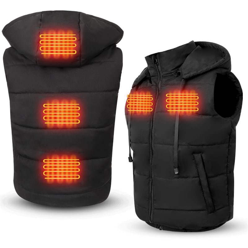 Battery Powered Heated Vest for Driving and Hiking Men and Women Polyester Nylon Factory