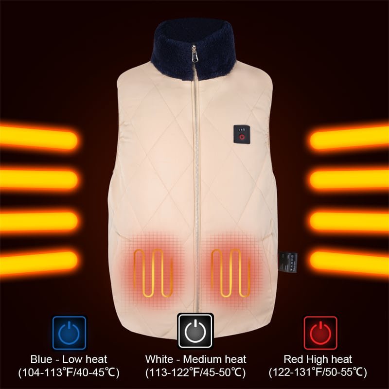 Heated Vest Model VM04 14 Days Delivery Rechargeable Electric Warming Factory Supplier