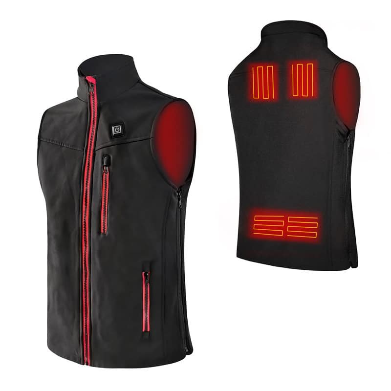 High Performance Heated Vest Solution with USB Battery and Zipper Winter Factory