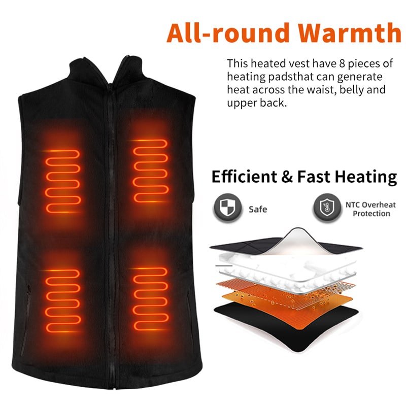 Heated Vest with 972 Sales Growth and High Resell Profit Potential Factory Wholesale