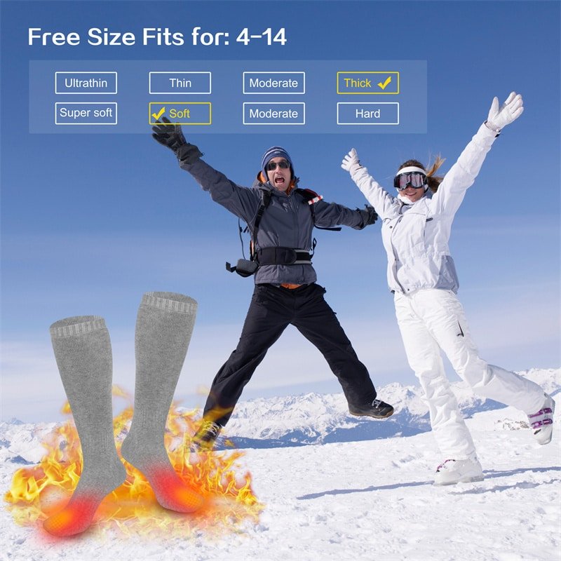 Hot Sale Heated Socks Wholesale Factory Price MOQ 500 Pairs for Outdoor Sports Market