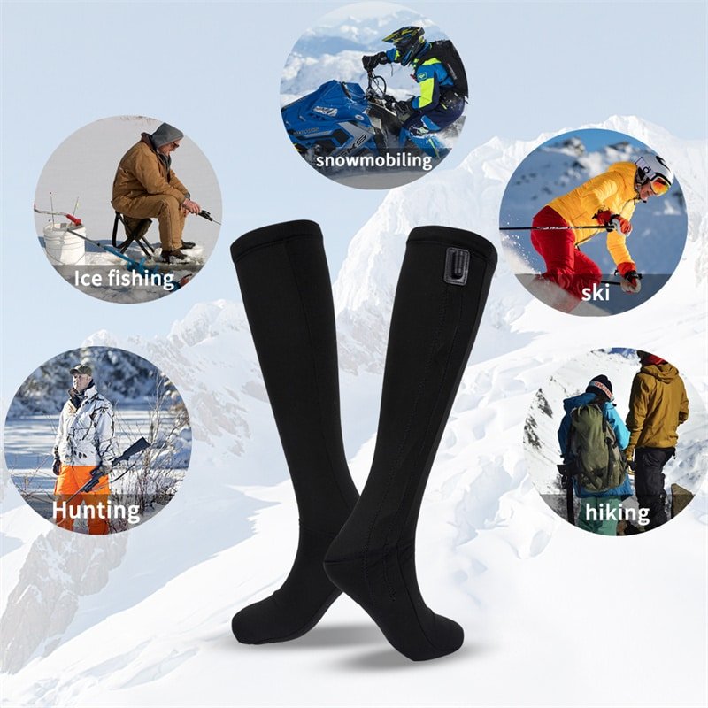OEM Manufacturer of Comfortable 12V Rechargeable Heated Socks Using Premium Milk Silk and Tarpaulin Materials