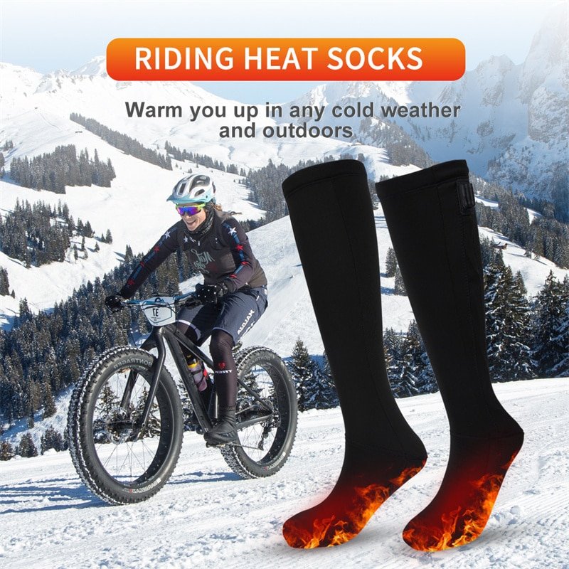 OEM ODM Factory Produces 12V Rechargeable Heated Socks for Women Ideal for Winter Cycling and Motorcycle Riding