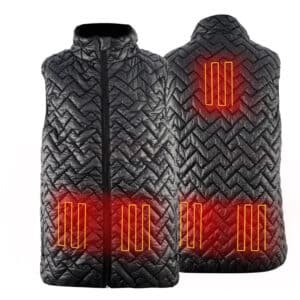 Outdoor Heated Jacket for Winter Travel Keep Warm Polyester Nylon Blend Factory ODM