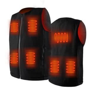 Waterproof Windproof Heated Vest USB Electric Battery 3 Temperature Settings 60C 45C 40C Factory