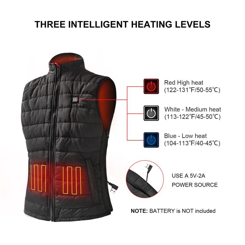 Wholesale Battery Heated Vest Factory Price MOQ 1000 Winter Hunting Clothes Supplier
