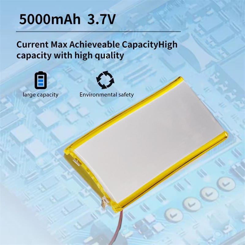 5000mAh 3.7V lithium polymer battery for heated clothing heated apparel battery pack high capacity rechargeable lithium battery heated gear