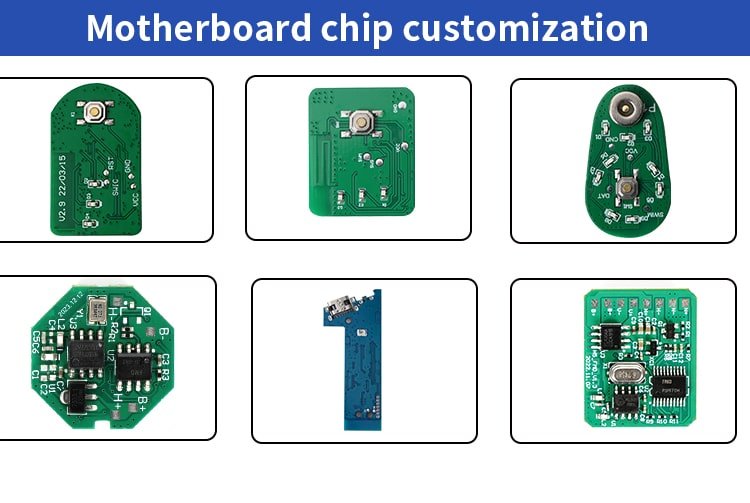 custom PCBA motherboard chip design for heated wearables electronics and heated apparel temperature control systems