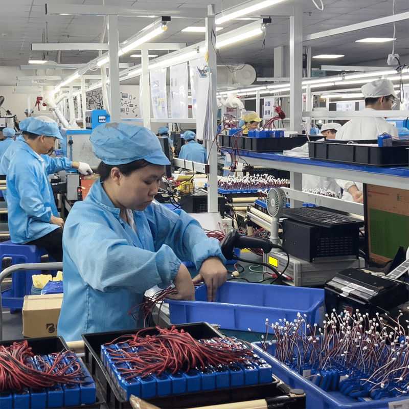 heated apparel lithium battery pack manufacturing heated clothing battery assembly factory heated gear battery production line