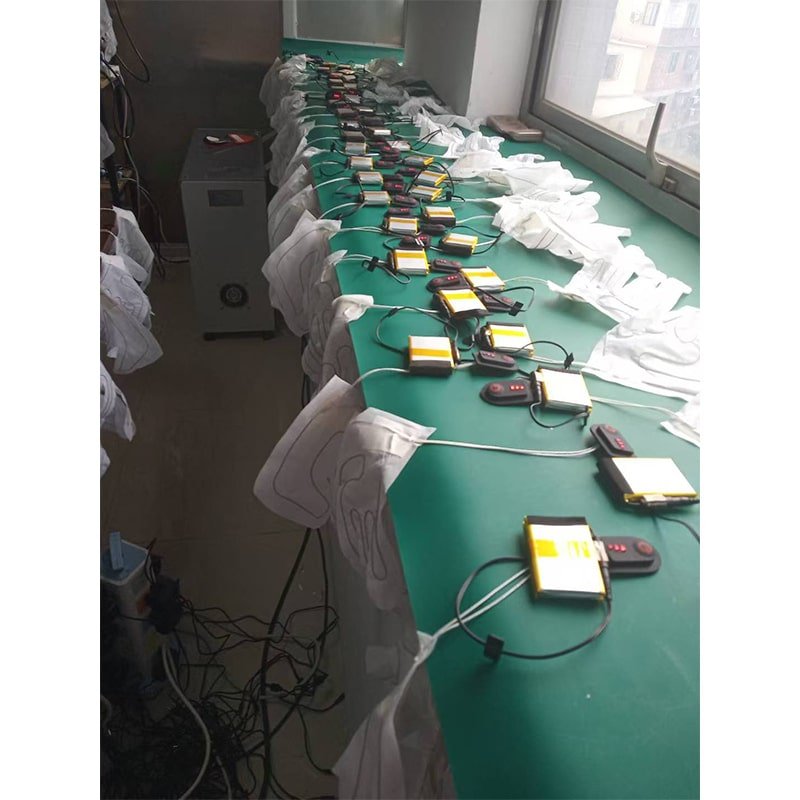 heated apparel electronics testing with battery powered heating modules and PCBA layout evaluation for heating efficiency and battery life
