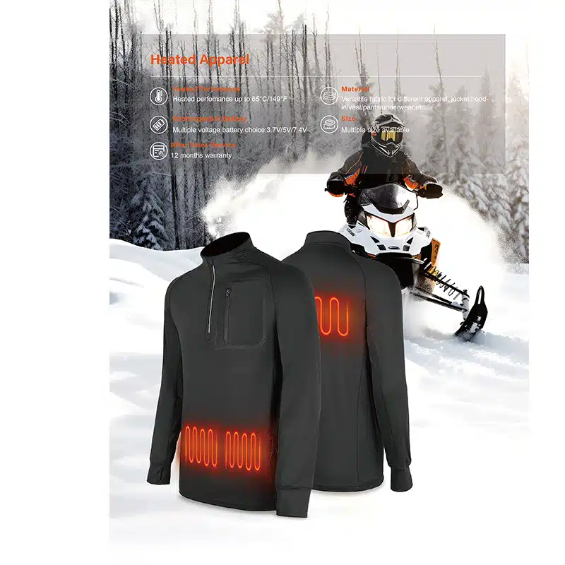 heated apparel with smart temperature control circuits and PCBA heating system for stable warmth in heated wearables