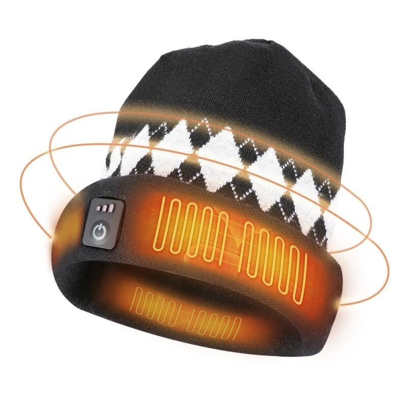 New Design Bluetooth Heating Beanie Rechargeable Thermal Hat for Winter Outdoor Factory ODM