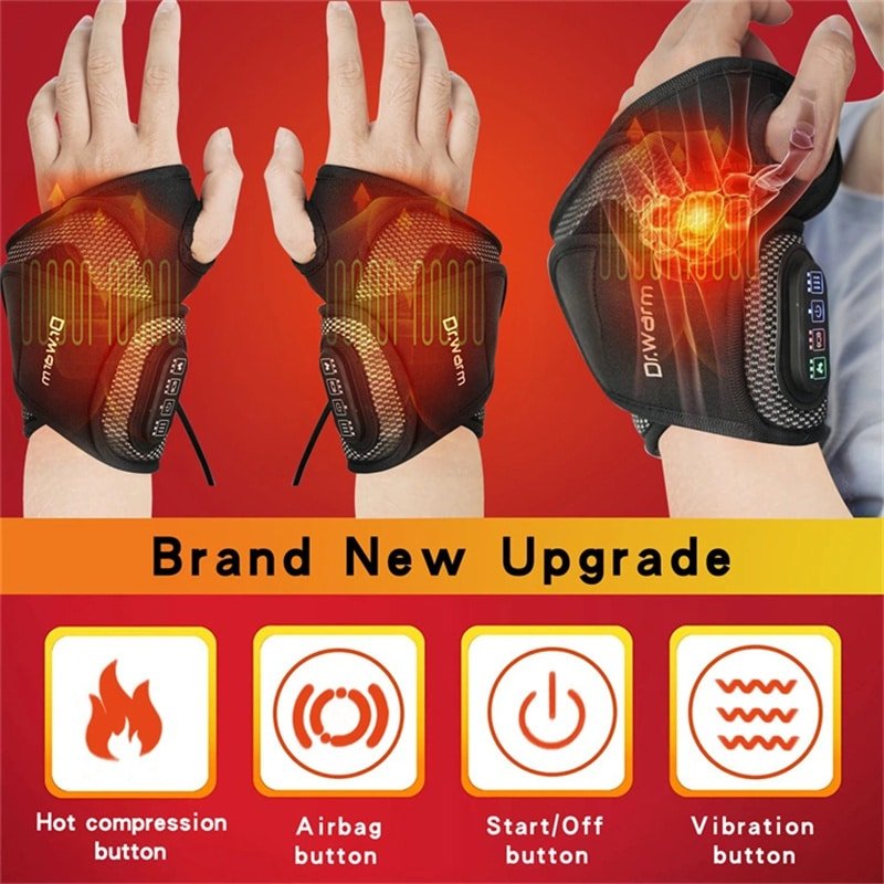 Carbon Fiber Heated Wristband Electric Brace Compatible for Left and Right Hands Factory Manufacturer