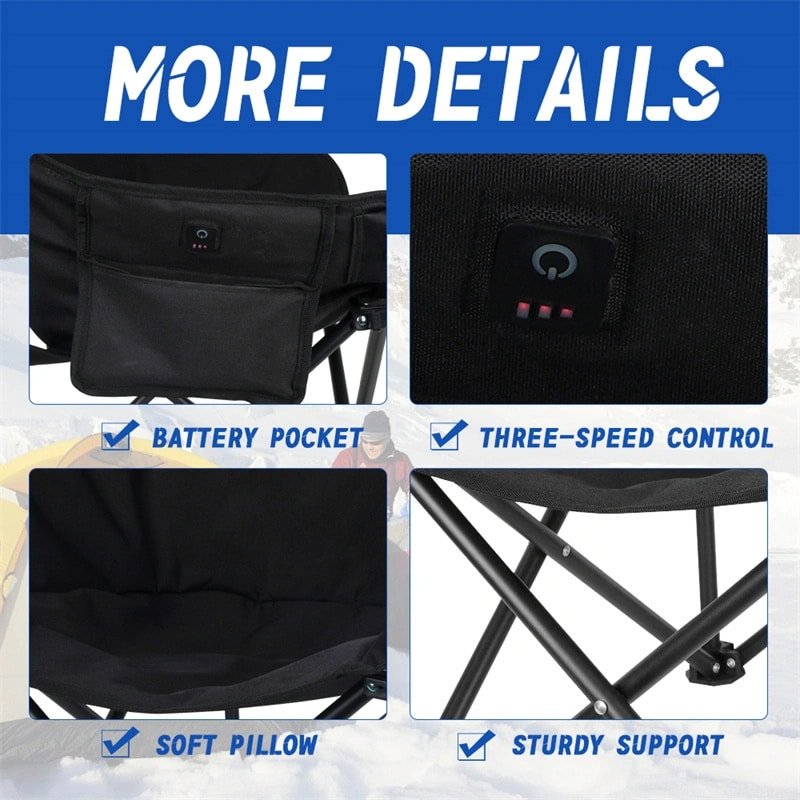 CE and RoHS Certified Heated Chair for Safe Outdoor Heating Dongguan Factory Manufacturer