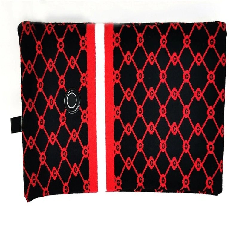 Contrast Color Heated Scarf Stylish Winter Accessory with Knitting Material Factory Manufacturer