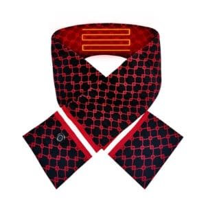 Fashion Heated Scarf as Christmas Gift with Stylish Knit and Contrast Color Pain Relief