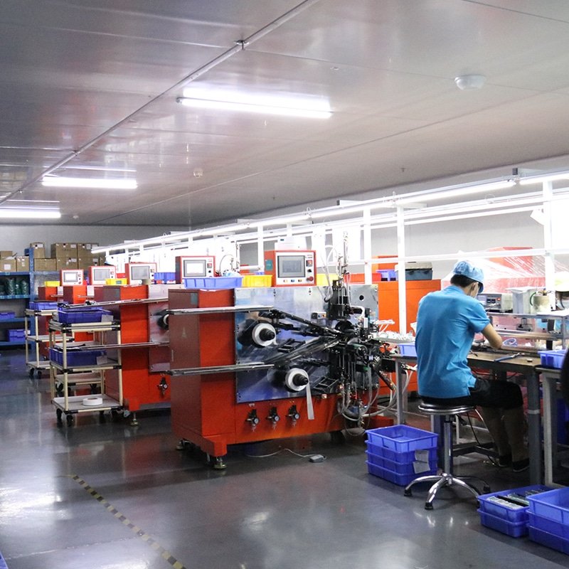 factory production line manufacturing electronics for battery powered heated apparel and heated clothing systems