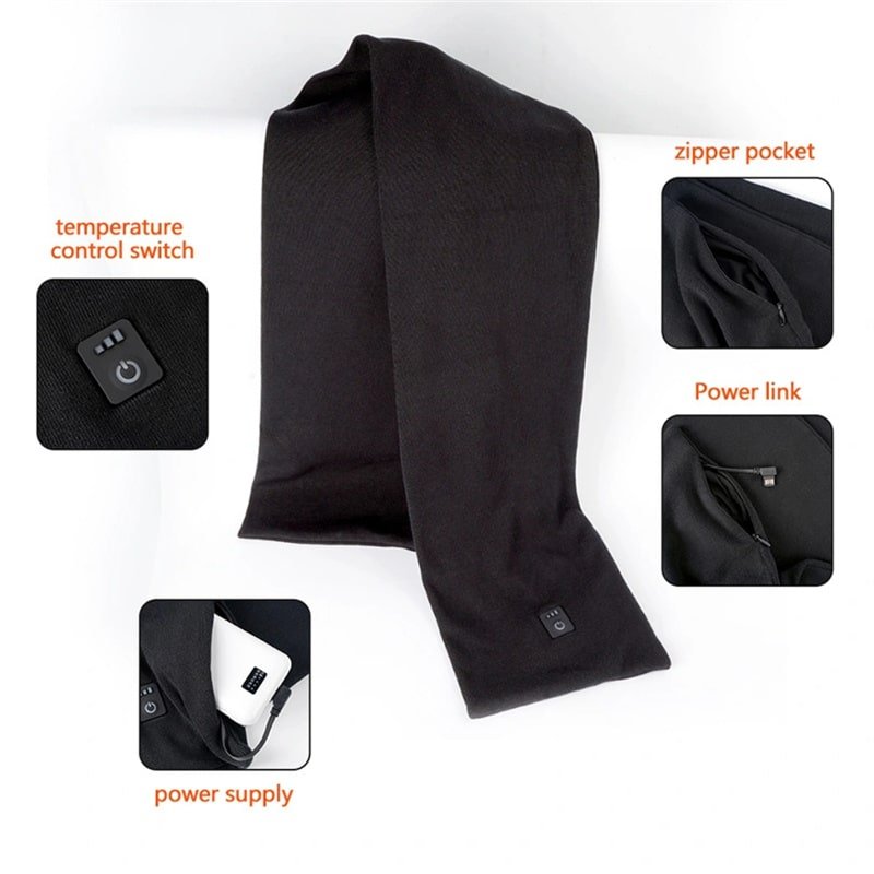 Knitting Heated Neck Gaiter for All Day Warmth Work and Outdoor Use Battery Powered Factory