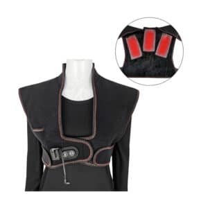 Mens Shoulder Massage and Heated Vest with USB Charging for Outdoor Riding and Skiing