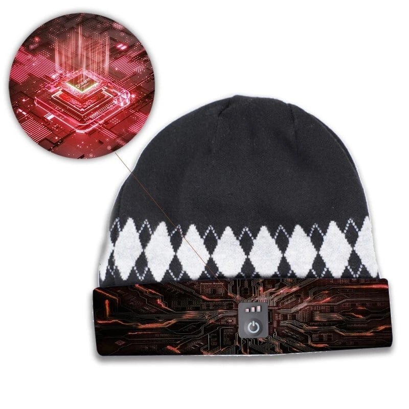 Wool Heating Hat for Men and Women Winter Sports with Thermal Comfort Factory Production