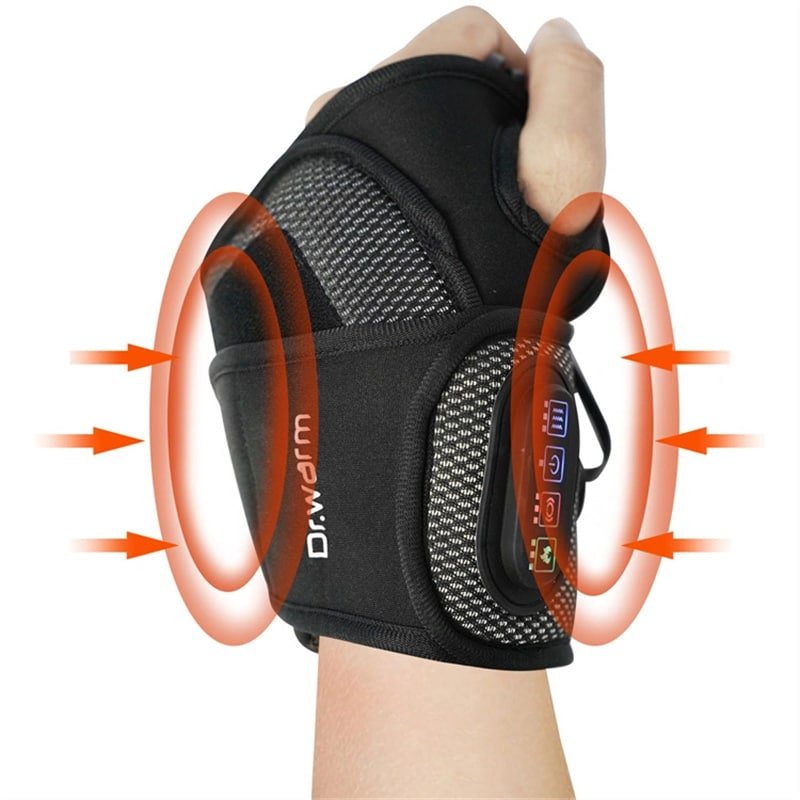Wrist Massager Model WM01 Heated Vibration Brace with Custom Logo Factory ODM Service