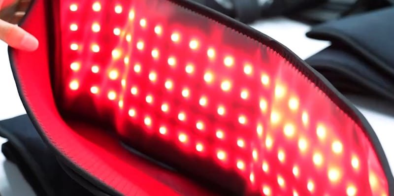 Heating element layout example showing heating zones and routing