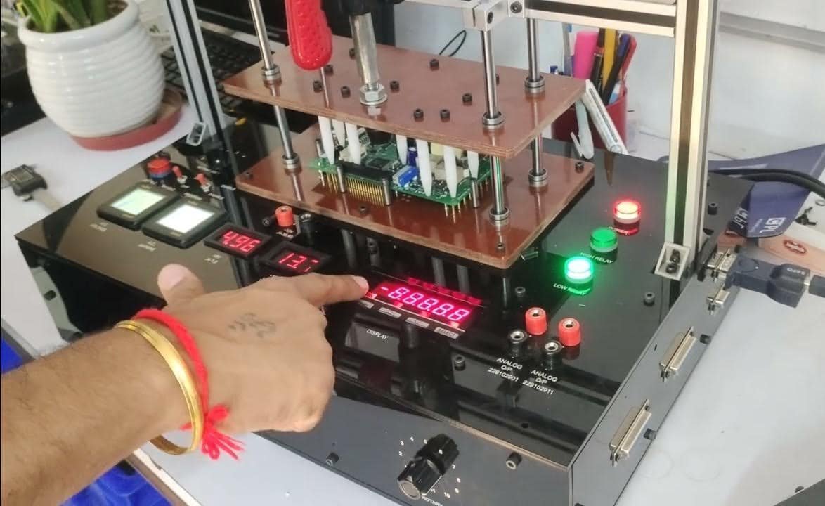 PCBA functional test jig for heating controller boards