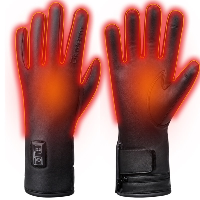 Dual-Zone Heated Gloves with Independent Front & Back Heating Control