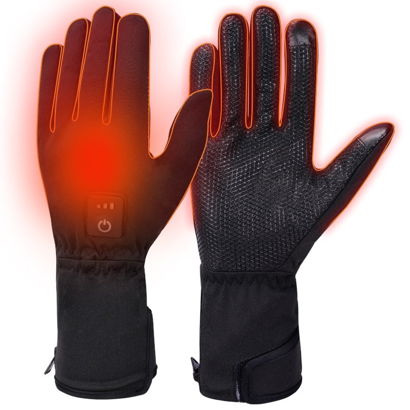 Touchscreen Heated Gloves with 2200mAh Rechargeable Batteries Heating Gloves Winter Sports Cycling Gloves