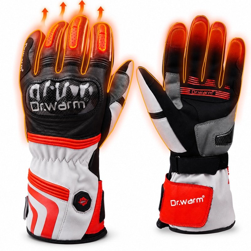 Rechargeable Electric Gloves Waterproof Windproof for Skiing Snowmobile Cycling Heated Gloves for Men Women